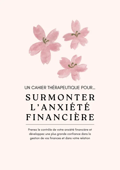 Cahier exercices anxiété financière — aperçu du cahier PDF