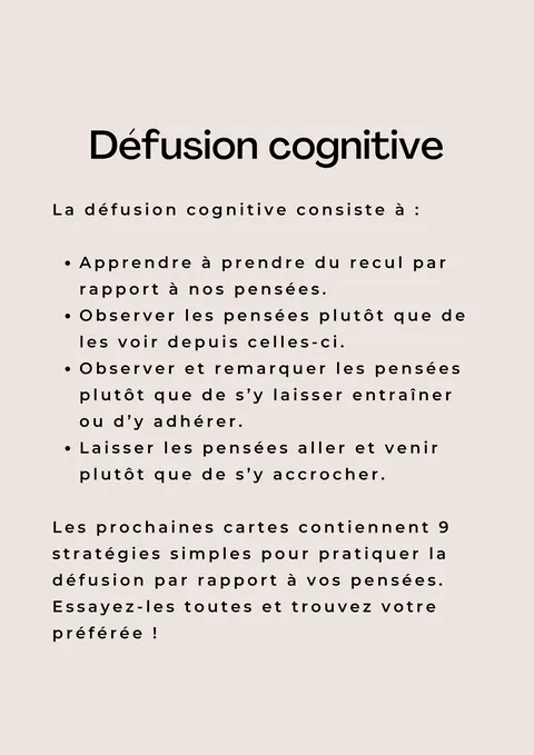 Cartes gestion de l'anxiété pour adolescents — aperçu du cahier PDF