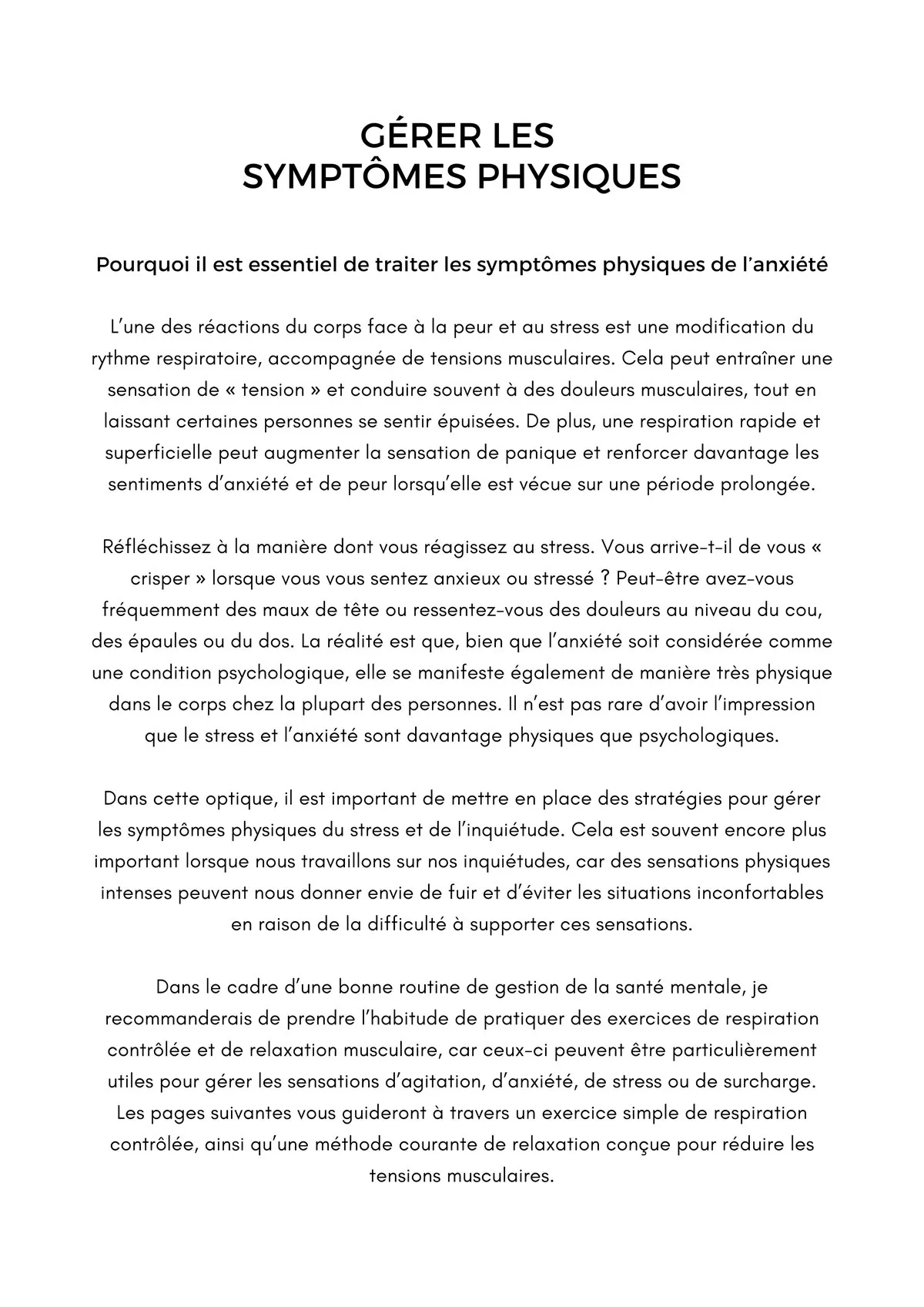 Identifier les pensées catastrophiques