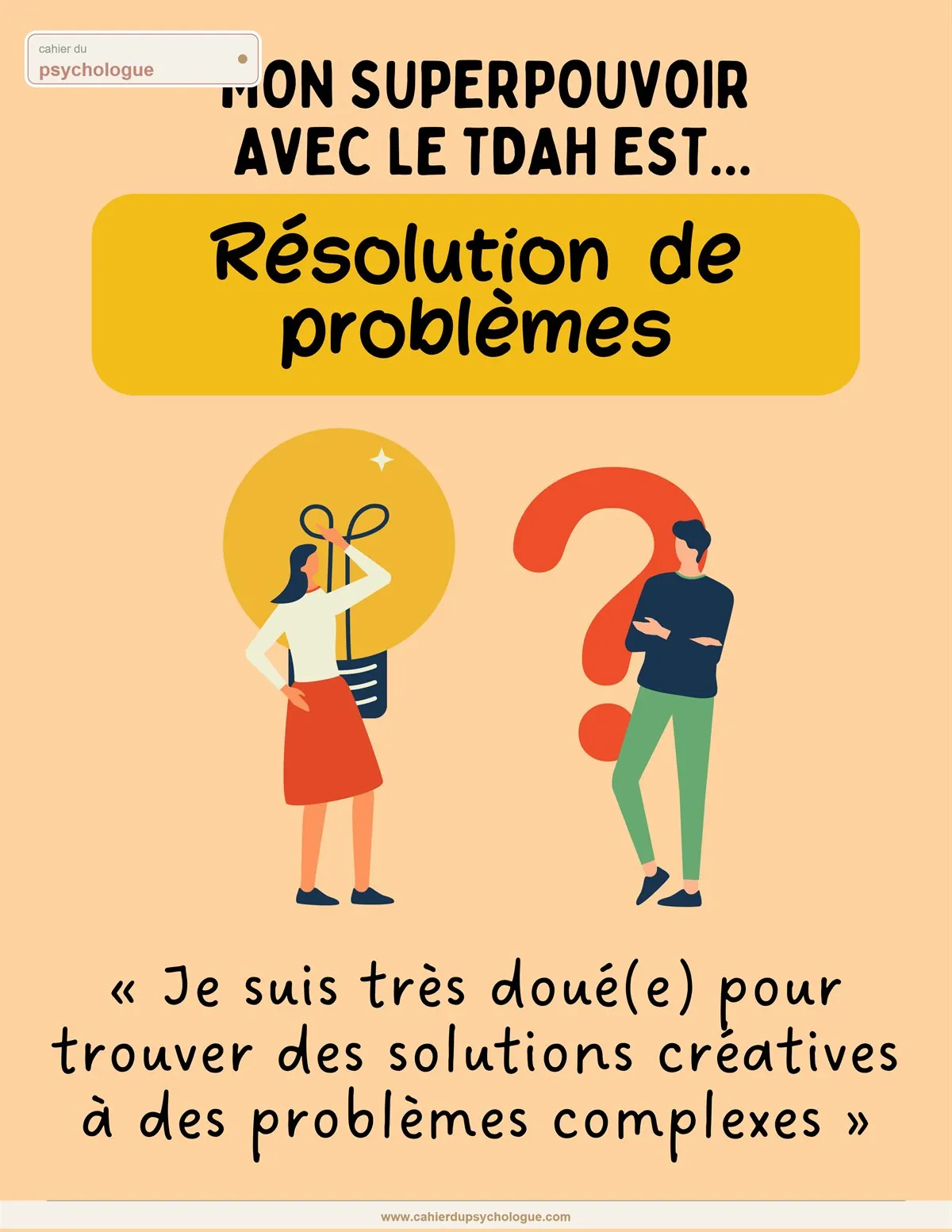 Affiche régulation émotionnelle TDAH