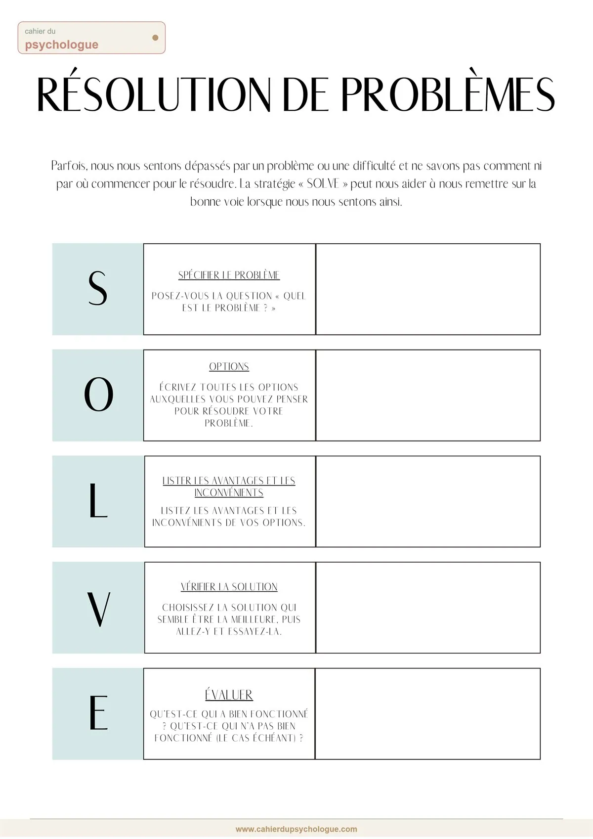 Exercices visuels enfants