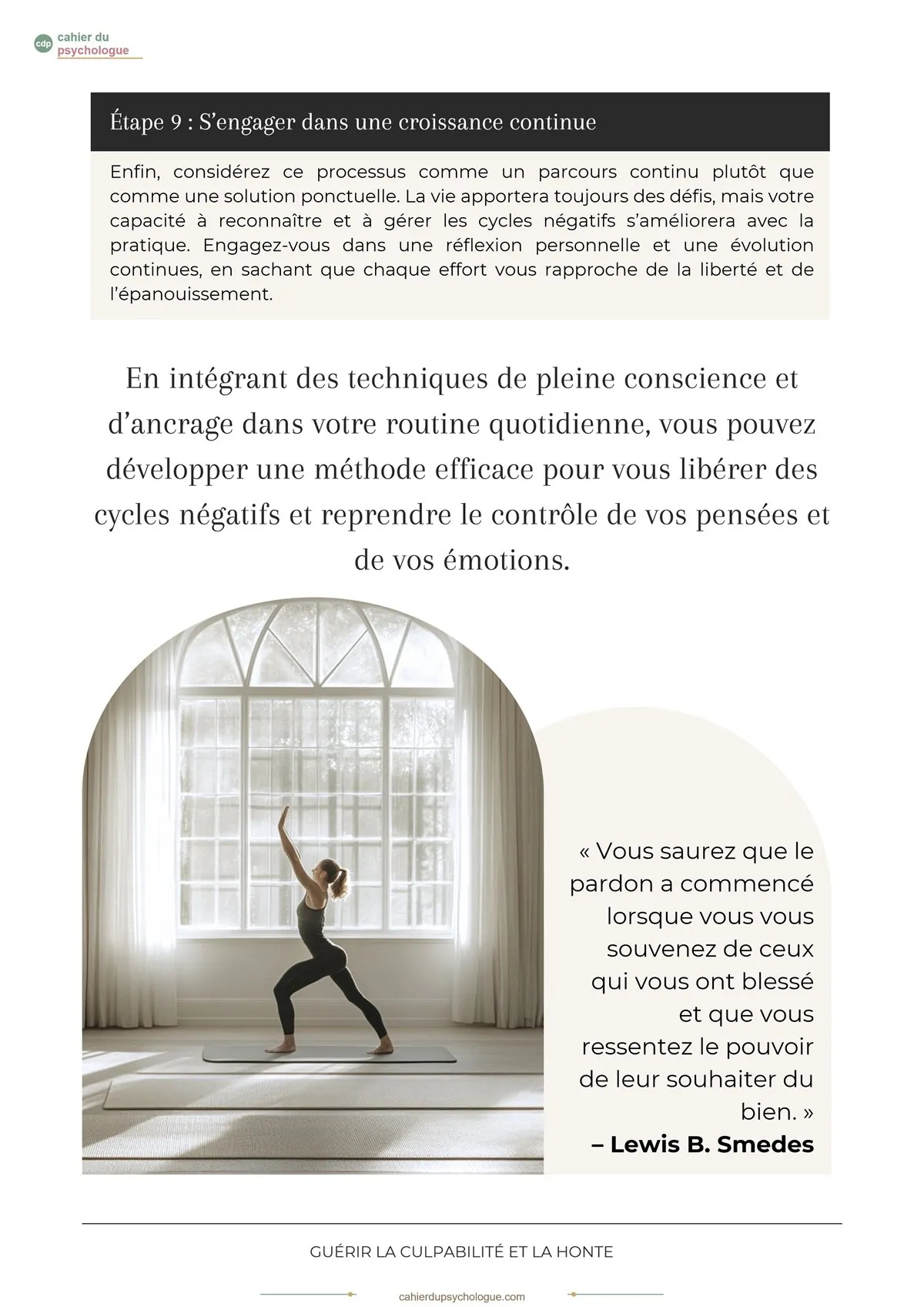 Restructuration des croyances de honte