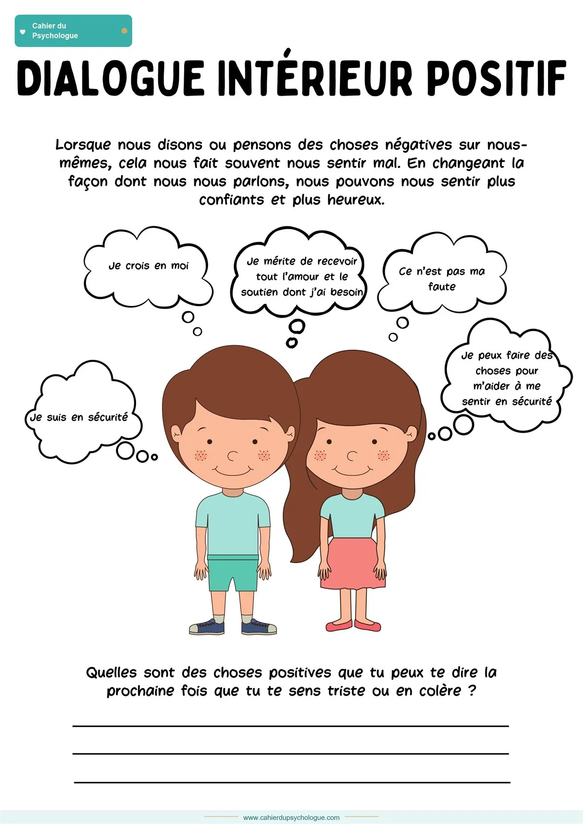 Exercices de calme pour enfants
