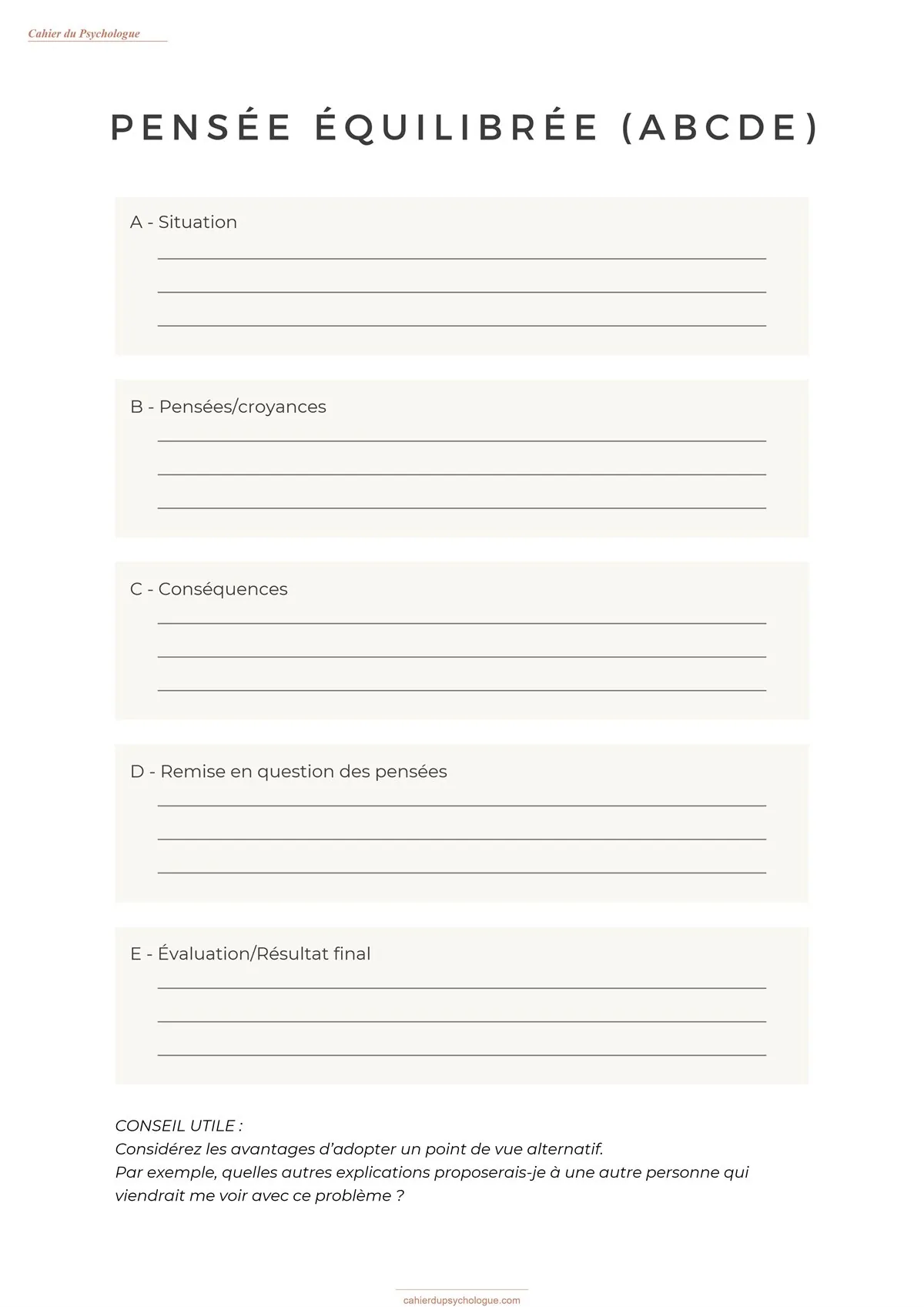 Restructuration cognitive