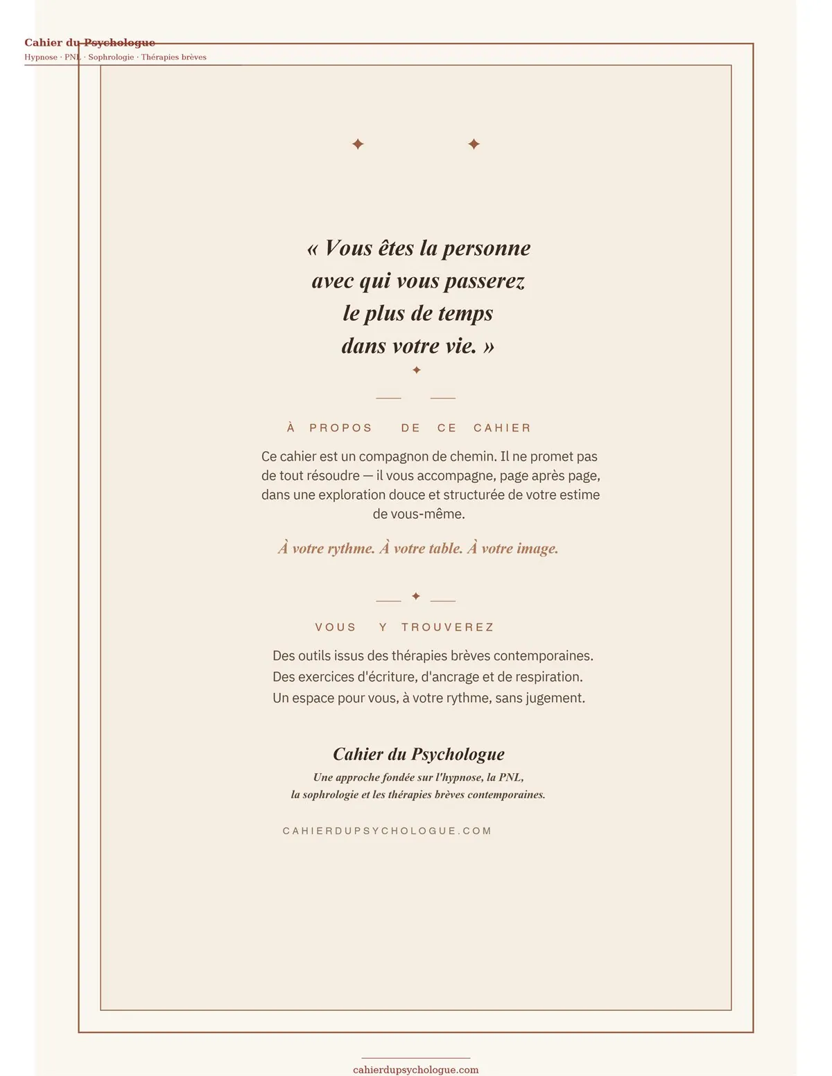 Affiche bienveillance envers soi