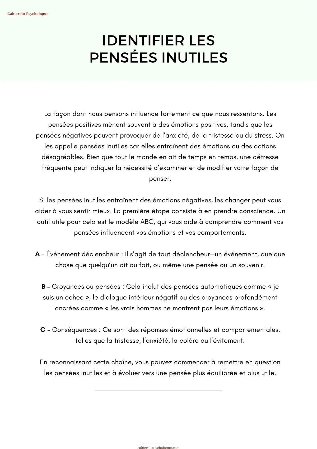 Activation comportementale