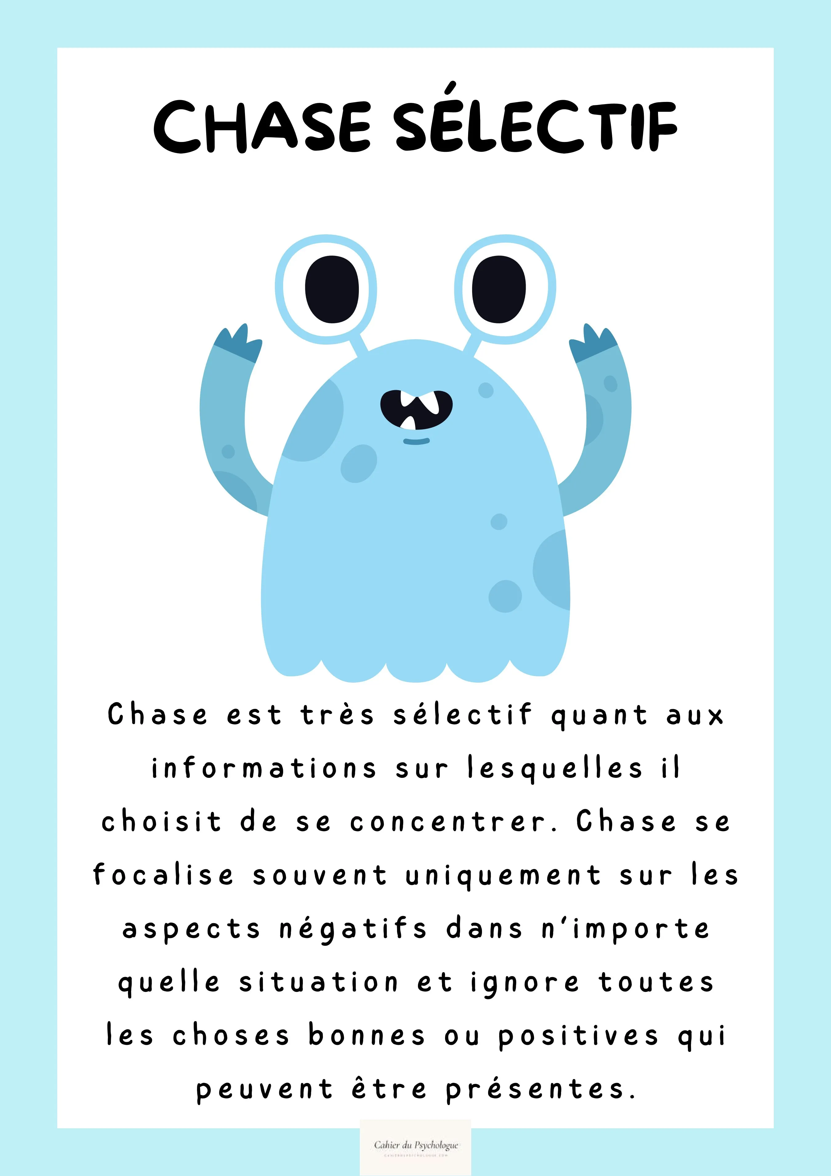 Chase Sélectif — distorsion du filtre mental