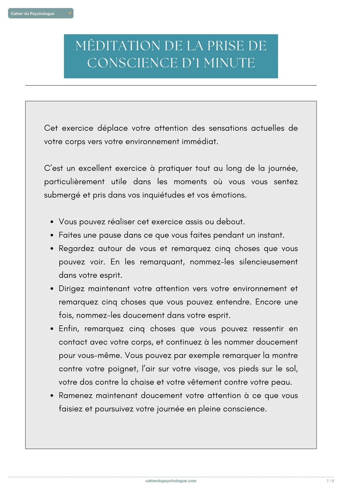Sans jugement, une chose à la fois